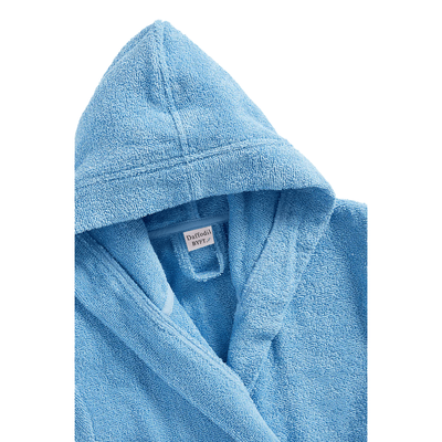 Daffodil Bathrobe 6 YEAR (Light Blue) 100% TERRY Cotton - (Set of 1) 400 Gsm