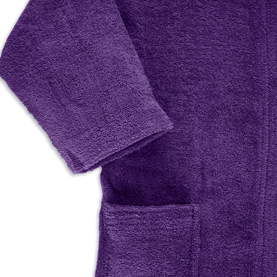 Daffodil Bathrobe 6 YEAR (Purple) 100% TERRY Cotton - (Set of 1) 400 Gsm