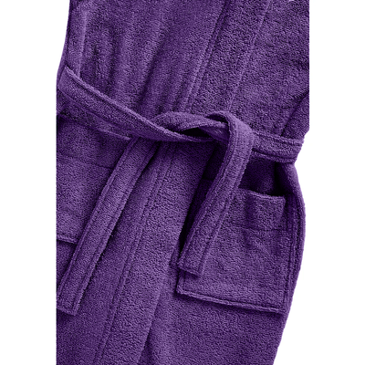 Daffodil Bathrobe 6 YEAR (Purple) 100% TERRY Cotton - (Set of 1) 400 Gsm