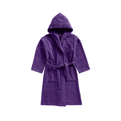 Daffodil Bathrobe 12 YEAR (Purple) 100% TERRY Cotton - (Set of 1) 400 Gsm