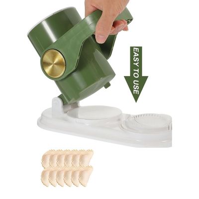 2 in 1 Mould Make 2 at a Time Quick Dumpling Empanadas Pierogi Maker Tool For Home Kitchen And Restaurant Random Colour 