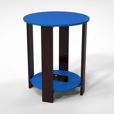 Unique Wooden Round Design End Table