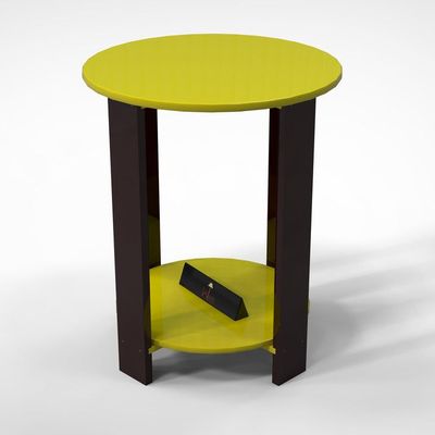 Unique Wooden Round Design End Table