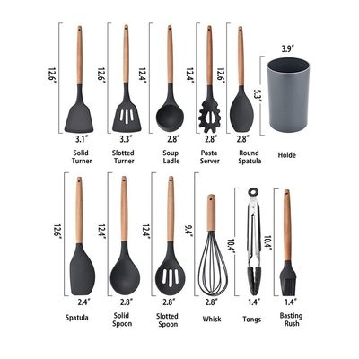 12 Pcs Silicone Cooking Utensils Kitchen Utensil Set 
