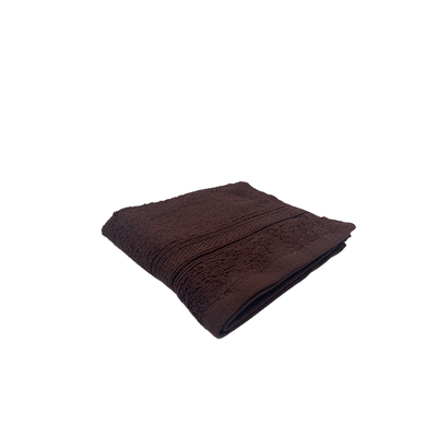 Daffodil Hand Towel ((Brown)) Stripe Diamond Dobby (40 x 60 Cm) 100% Cotton - (Set of 1) 500 Gsm