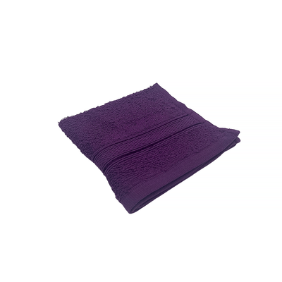 Daffodil Hand Towel (Purple) Stripe Diamond Dobby (40 x 60 Cm) 100% Cotton - (Set of 1) 500 Gsm