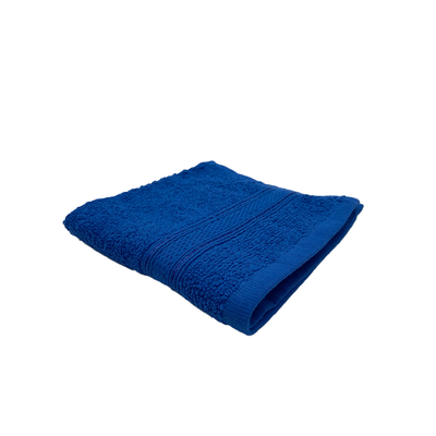 Daffodil Hand Towel (Royal Blue) Stripe Diamond Dobby (40 x 60 Cm) 100% Cotton - (Set of 1) 500 Gsm