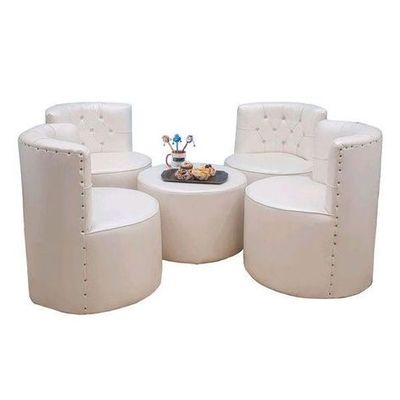 Single Seater Sofa Set With Table (Set of 5)
