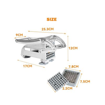 Potato Chipper French Fries Slicer Chip Cutter Chopper Maker Slicer 