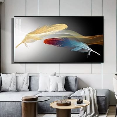 Abstract Wall Painting -  Feathers