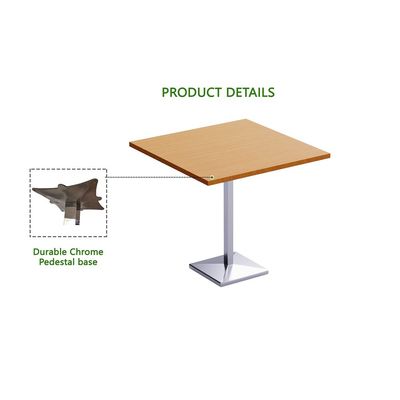 Barra 500X500E-720 24 seater Square Base H105 Bar Table Light Walnut