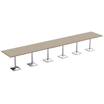 Barra 500X500E-720 24 seater Square Base H105 Bar Table Linen