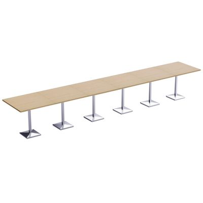 Barra 500X500E-720 24 seater Square Base H105 Bar Table Oak