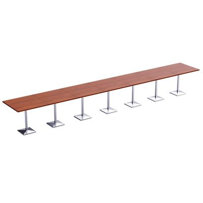 Barra 500X500E-840 28 seater Square Base H105 Apple Cherry Bar Table