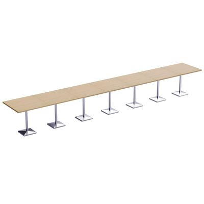 Barra 500X500E-840 28 seater Square Base H105 Bar Table Oak