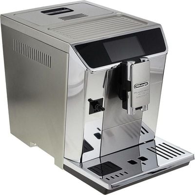 Delonghi PrimaDonna Elite Bean To Cup Fully Automatic Coffee Machine with Built In Grinder,Americano, Cappuccino, Latte, Macchiato & Espresso Maker For Home & Office, ECAM650.85.MS, Metalic & Black