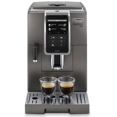 Delonghi DINAMICA PLUS Bean To Cup Fully Automatic Coffee Machine With Built In Grinder, Americano, Cappuccino, Latte, Macchiato & Espresso Maker For Home & Office ECAM370.95.T Titanium