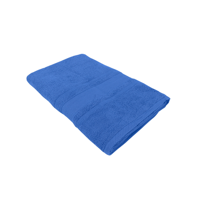 Home Castle (Blue) Premium Bath Towel (70 x 140 Cm - Set of 1) 100% Cotton Highly Absorbent, High Quality Bath linen with Diamond Dobby (550 Gsm)