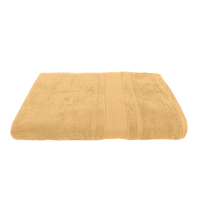 Home Castle (Cream) Premium Bath Towel (70 x 140 Cm - Set of 1) 100% Cotton Highly Absorbent, High Quality Bath linen with Diamond Dobby (550 Gsm)