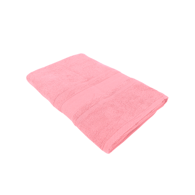 Home Castle (Pink) Premium Bath Towel (70 x 140 Cm - Set of 1) 100% Cotton Highly Absorbent, High Quality Bath linen with Diamond Dobby (550 Gsm)