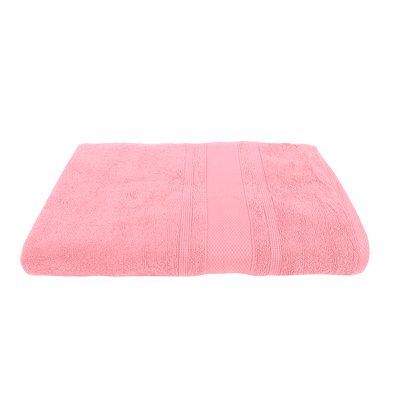 Home Castle (Pink) Premium Bath Towel (70 x 140 Cm - Set of 1) 100% Cotton Highly Absorbent, High Quality Bath linen with Diamond Dobby (550 Gsm)
