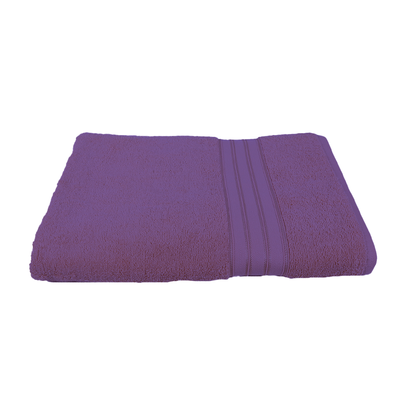 Home Trendy (Lavender) Premium Bath Towel (70 x 140 Cm - Set of 1) 100% Cotton Highly Absorbent, High Quality Bath linen with Striped Dobby (550 Gsm)