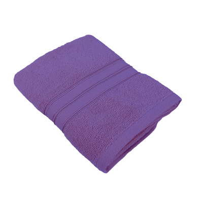 Home Trendy (Lavender) Premium Hand Towel (50 x 90 Cm - Set of 1) 100% Cotton Highly Absorbent, High Quality Bath linen with Striped Dobby 550 Gsm