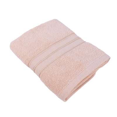 Home Trendy (Cream) Premium Hand Towel (50 x 90 Cm - Set of 1) 100% Cotton Highly Absorbent, High Quality Bath linen with Striped Dobby 550 Gsm