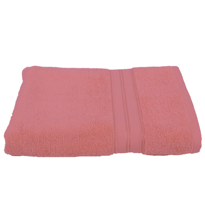 Home Trendy (Pink) Premium Hand Towel (50 x 90 Cm - Set of 1) 100% Cotton Highly Absorbent, High Quality Bath linen with Striped Dobby 550 Gsm