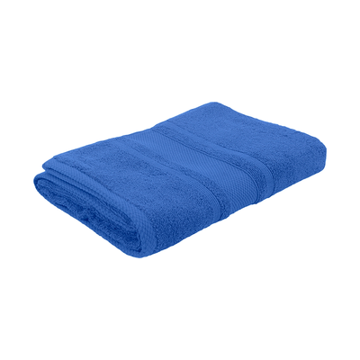 Home Castle (Blue) Premium Bath Sheet (90 x 180 Cm - Set of 1) 100% Cotton Highly Absorbent, High Quality Bath linen with Diamond Dobby 550 Gsm