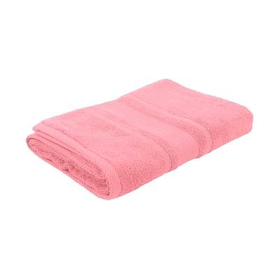 Home Castle (Pink) Premium Bath Sheet (90 x 180 Cm - Set of 1) 100% Cotton Highly Absorbent, High Quality Bath linen with Diamond Dobby 550 Gsm