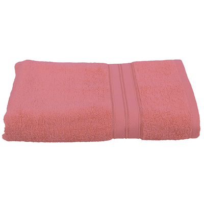 Home Trendy (Pink) Premium Bath Sheet (90 x 180 Cm - Set of 1) 100% Cotton Highly Absorbent, High Quality Bath linen with Striped Dobby 550 Gsm