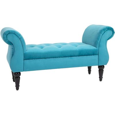 Upholstered Tufted Bench Sofa Couch