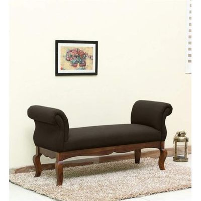 Couch Luxury Upholstered Bench Polyester (Teak Wood)