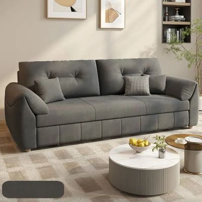 Sofa Bed Retractable Couch, Sofa Convertible Bed - Dark Gray - 190 cm