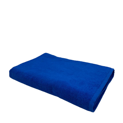 Iris Bath Sheet (90 x 180 Cm) Royal Blue 100% Cotton-Set of 1 (600 Gsm)