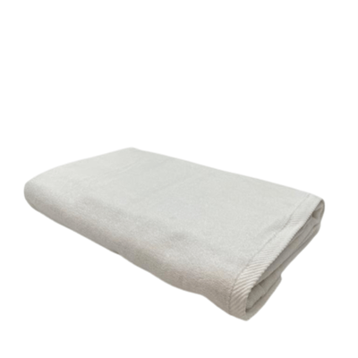 Iris Pool Towel (90 x 180 Cm)  White 100% Cotton -Set of 1 (600 Gsm)