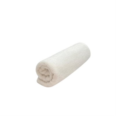 منشفة يد  قزحية (50 × 80 سم) بيضاء 100% قطن - مجموعة من قطعة واحدة (600 جم)