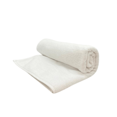 Iris Bath Towel (70 x 140 Cm) White 100% Cotton -Set of 6 ( 600 Gsm)