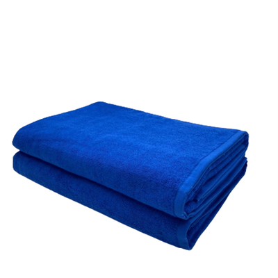 Iris Bath Sheet (90 x 180 Cm) Royal Blue 100% Cotton -Set of 2 (600 Gsm )