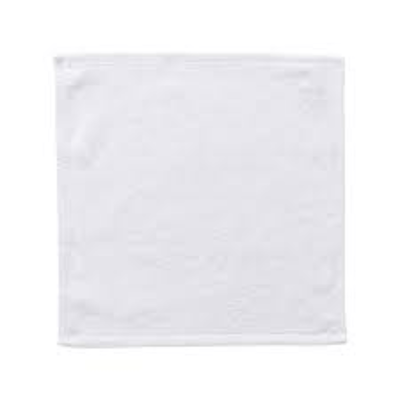 Iris Face Towel (33 x 33 Cm) White 100% Cotton -Set of 12 (600 Gsm)