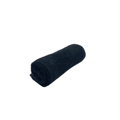 منشفة يد  قزحية (40 × 70 سم) سوداء 100% قطن - مجموعة من قطعة واحدة (550 جرامًا للمتر المربع)
