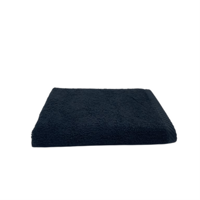 Iris Hand Towel (40 x 70 Cm) Black 100% Cotton -Set of 1 (550 Gsm)