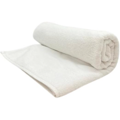 Iris Bath Towel 80 x 160 Cm White 100% Cotton -Set of 1 (600 Gsm)
