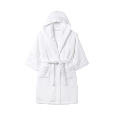 Iris Bathrobe 10 YEAR White Terry 100% Cotton -Set of 1 (400 Gsm)