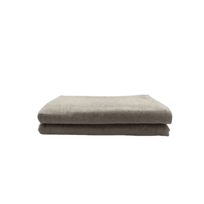 Iris Bath Sheet (90 x 180 Cm) Grey 100% Cotton Set of 2 (600 Gsm)