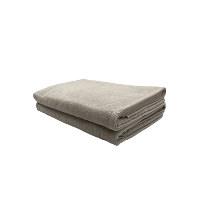 Iris Bath Sheet (90 x 180 Cm) Grey 100% Cotton Set of 2 (600 Gsm)