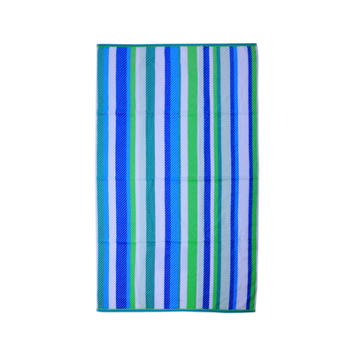 Jacquard Beach Towel (86 x 162 Cm) 390 Gsm Cool Stripe Cotton -Set Of 1 (390 Gsm)