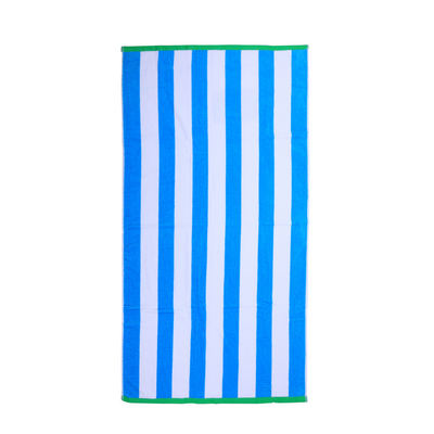 Jacquard Beach Towel (86 x 162 Cm) 390 Gsm Cool Stripe Yarn Dyed Cotton -Set Of 1 (390 Gsm)