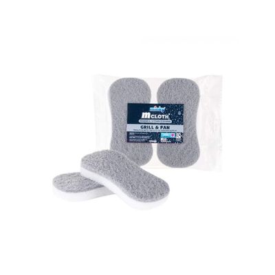 Minky M Cloth Grill and Pan Scourer 2-Pack, Grey